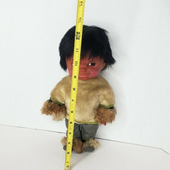 Native American Indian Doll Baby Dolls Leather Clothes 12 inches Set 2 Vintage - Picture 11 of 12